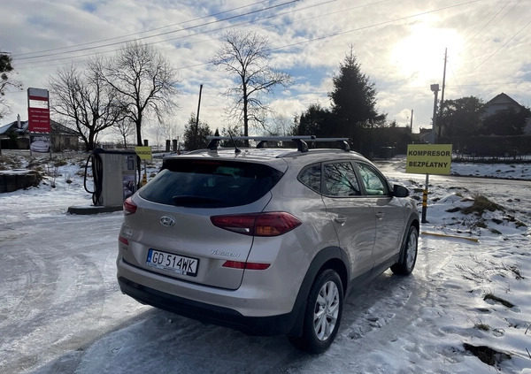 Hyundai Tucson cena 87500 przebieg: 52000, rok produkcji 2019 z Hajnówka małe 67